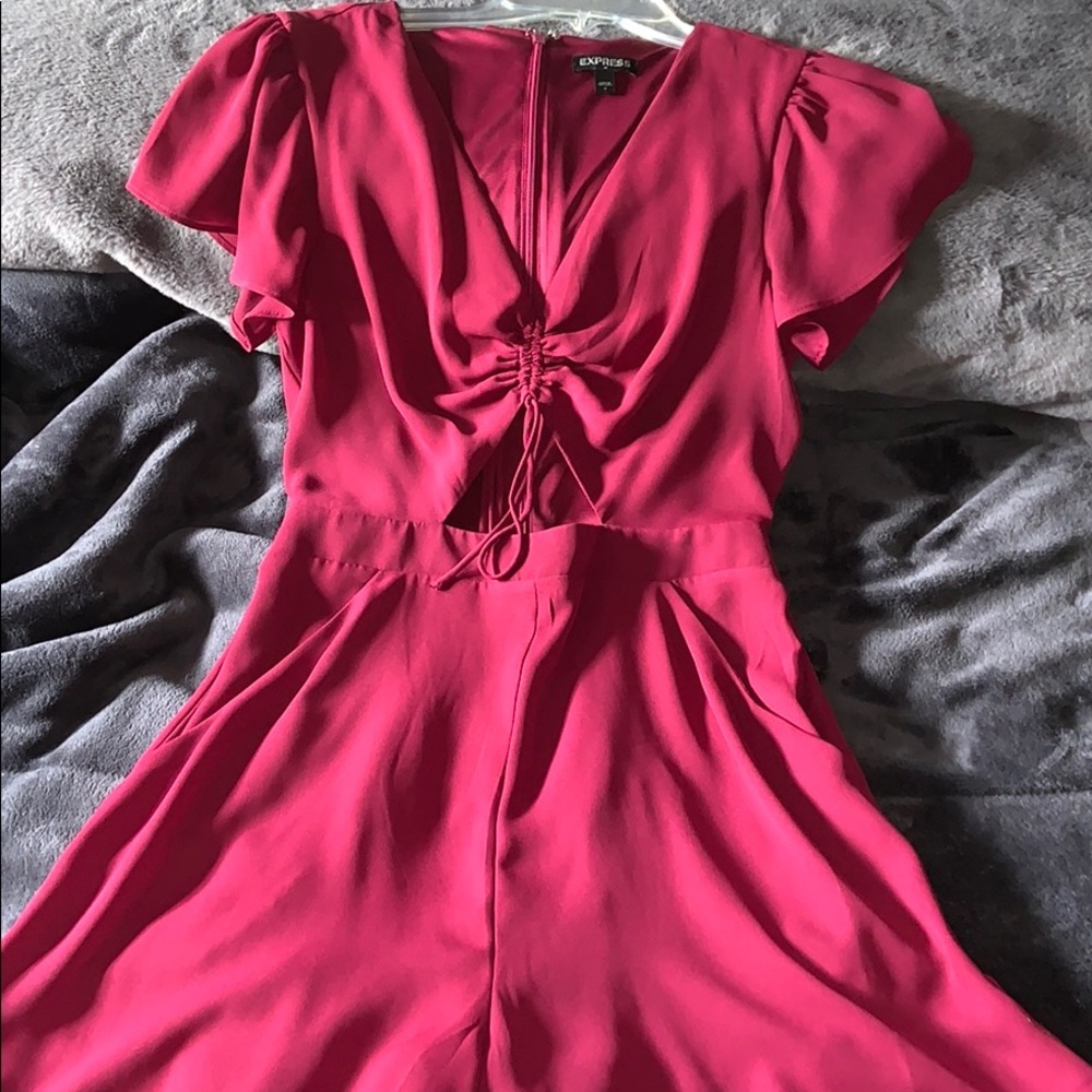 women’s/ juniors burgundy wine colored romper